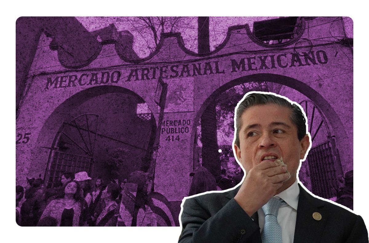 Acusan presunta corrupción de la alcaldía Coyoacán en Mercado Artesanal