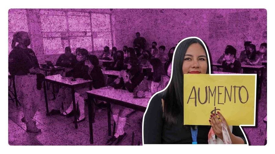 Maestros exigen un mejor salario y cierran las calles como protesta