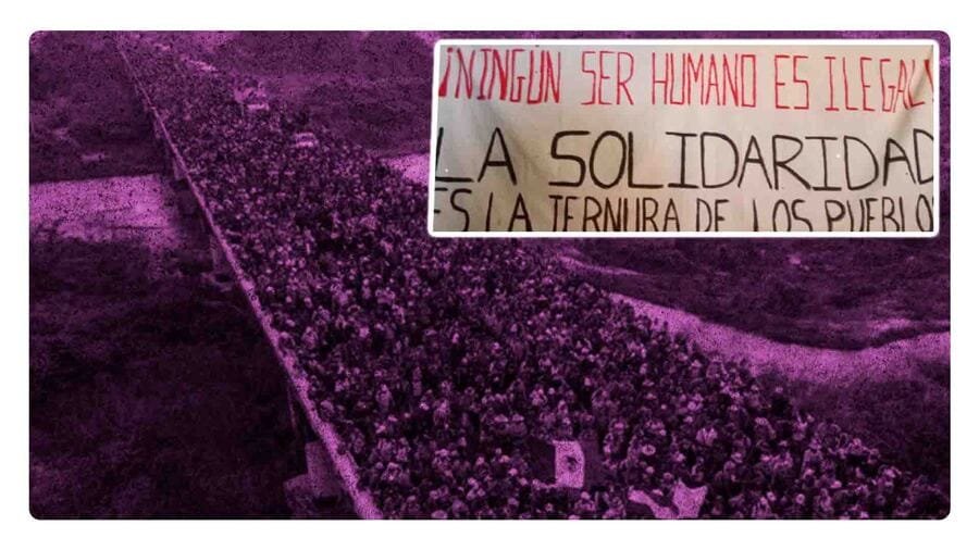 La Caravana Migrante ha recorrido 48 km buscando un hogar