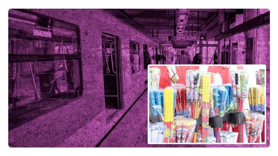 ¡No lleves pirotecnia en el Metro o podrías ser arrestado!: Inicia operativo en CDMX