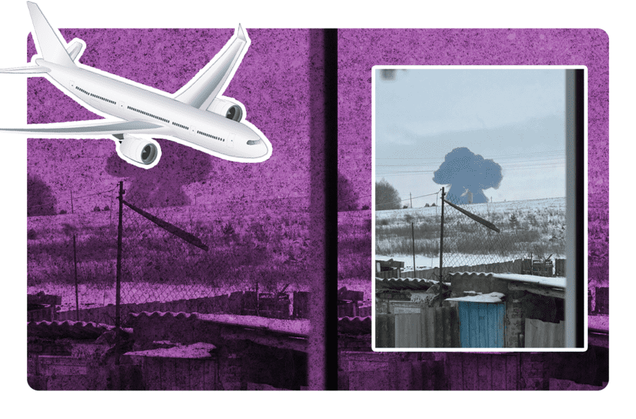 Rusia culpa a Ucrania por choque de avión; hay 45 prisioneros muertos