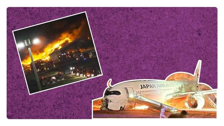 ¿Qué fue lo que causó el choque de aviones en Tokio, Japón?