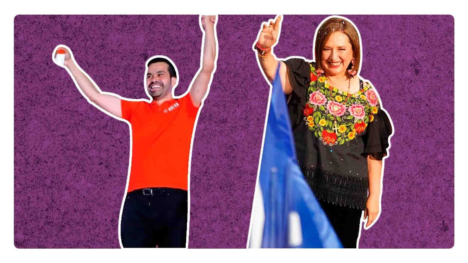Así se vivió el cierre de precampaña de Máynez y Xóchitl Gálvez