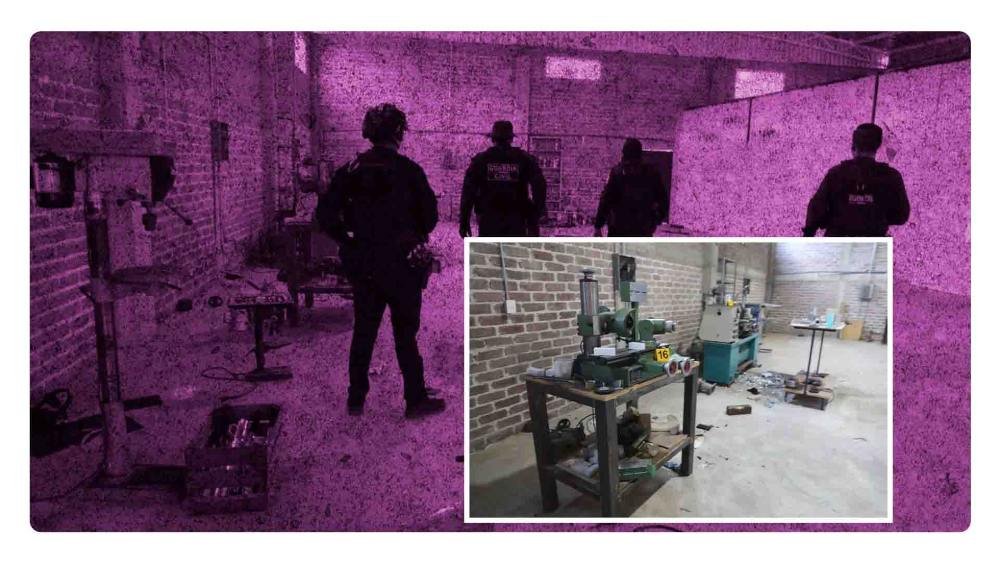 Encuentran fábrica clandestina de armamento en La Huacana, Michoacán