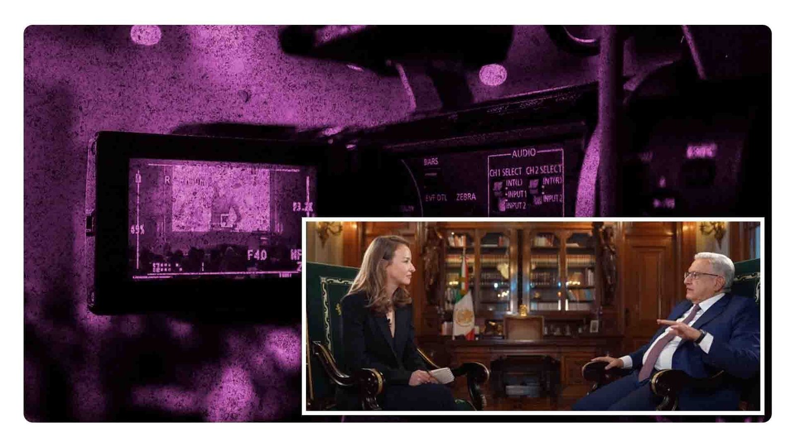 AMLO da su primera entrevista en años desde Palacio Nacional