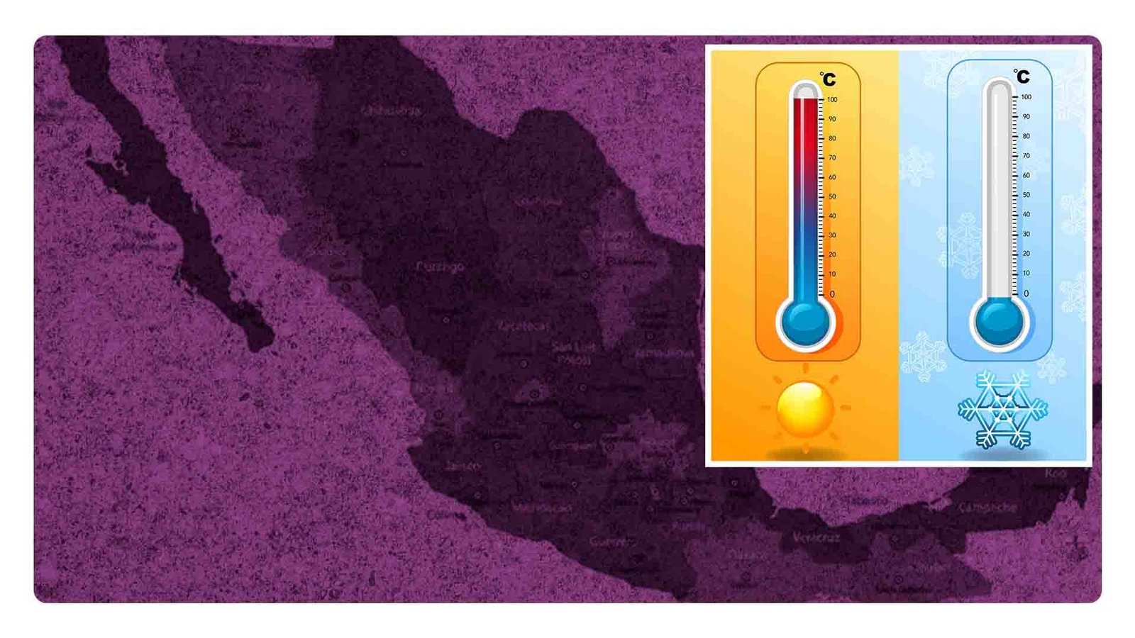 Frente frío y altas temperaturas; estos estados serán afectados