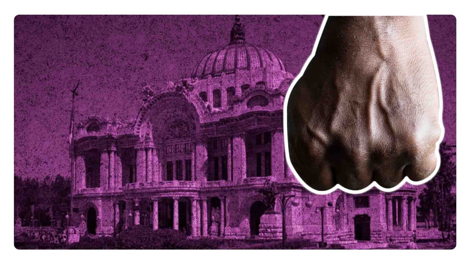 Sujetos golpean a un hombre en la explanada de Bellas Artes