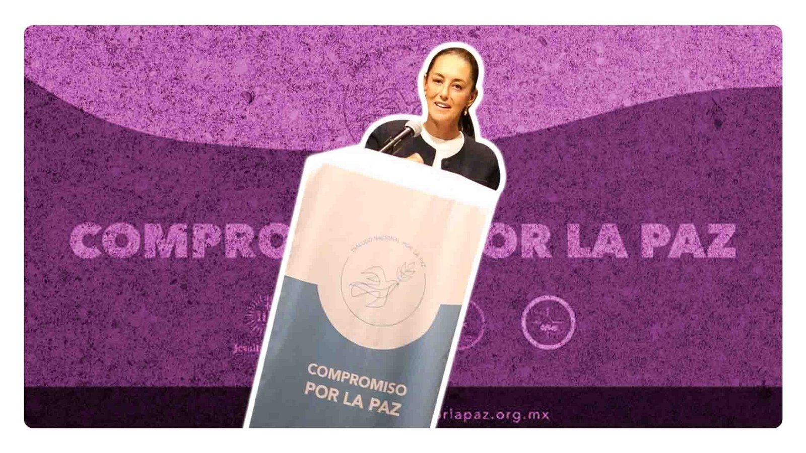 Claudia Sheinbaum firma acuerdo por la paz con iglesia católica pese a diferencias