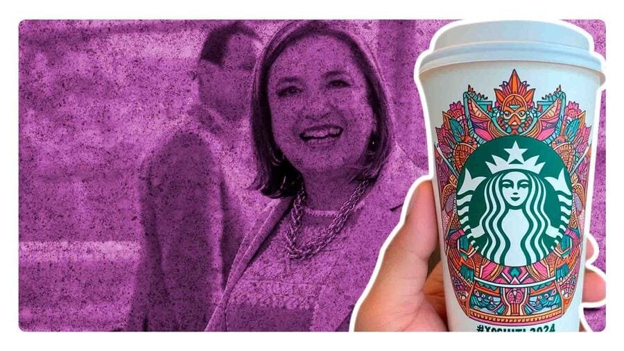 Starbucks se deslinda de propaganda a favor de Xóchitl