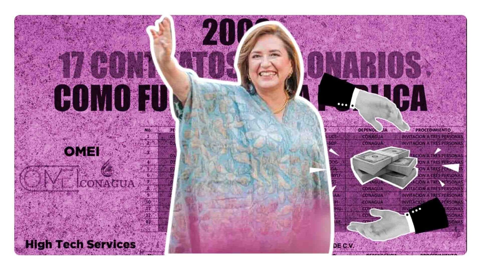 Debate presidencial: Sheinbaum exhibe contratos millonarios de Xóchitl Gálvez