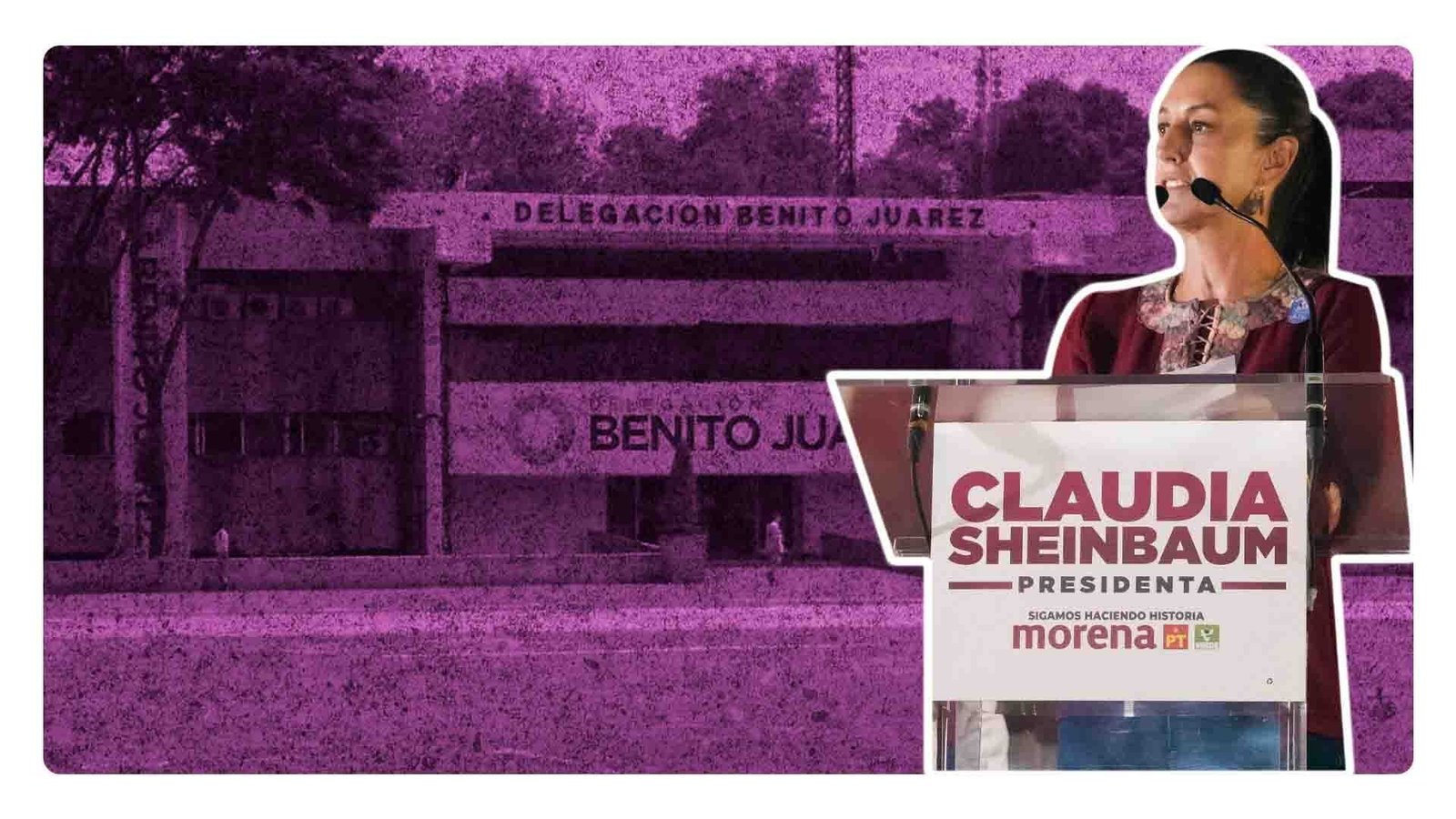 Claudia Sheinbaum VS «cártel inmobiliario» desde la explanada de Benito Juárez