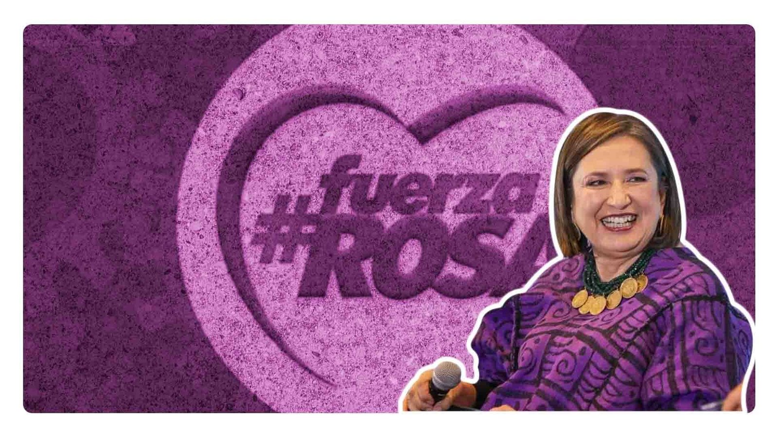 Xóchitl Gálvez registra “Fuerza Rosa» como su marca; es partidista: Morena