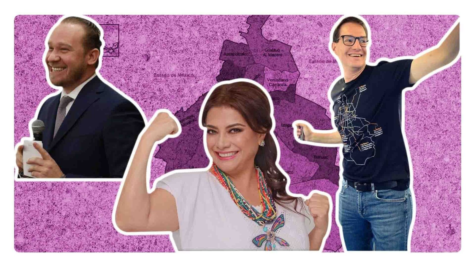 Propuestas candidatos CDMX: Clara Brugada, Santiago Taboada y Salomón Chertorivsky