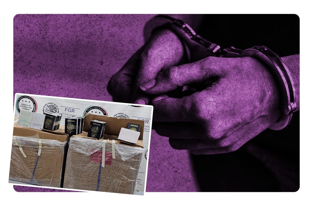 FGR detiene a 2 sujetos con 1328 libretas de pasaportes robados