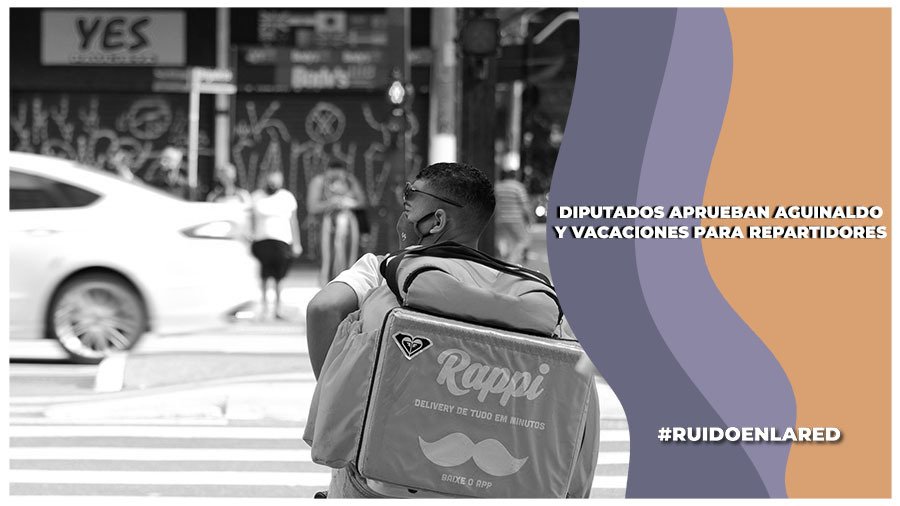 Diputados aprueban derechos laborales para repartidores por aplicación