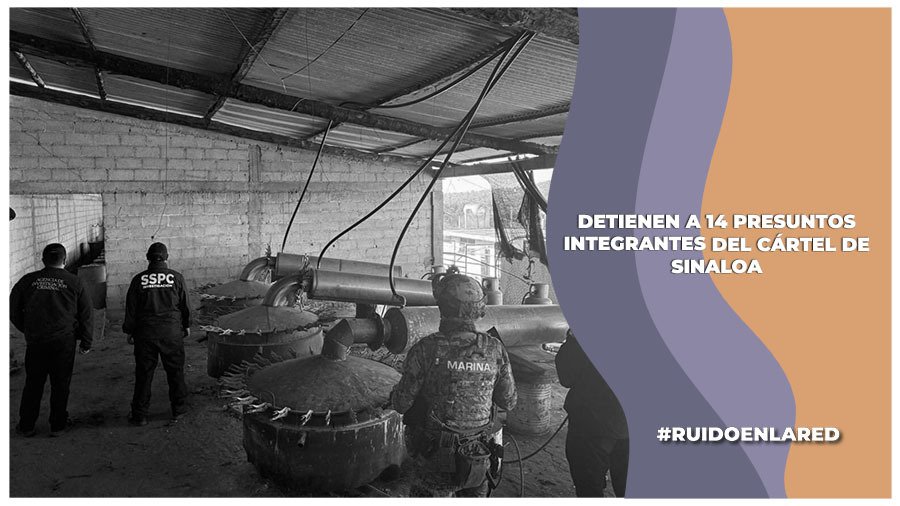 Detienen a 14 presuntos integrantes del Cártel de Sinaloa en Puebla