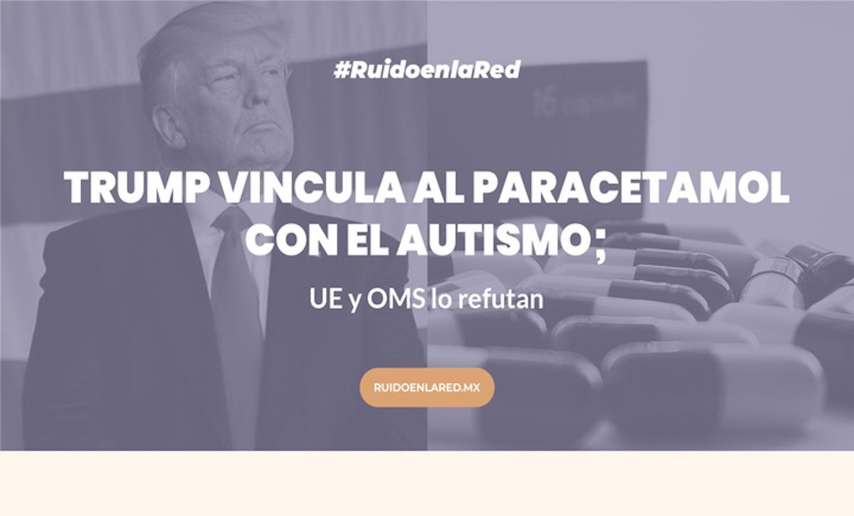 Trump vincula al paracetamol con el autismo; UE y OMS lo refutan