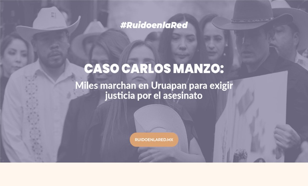 Caso Carlos Manzo: Miles marchan en Uruapan para exigir justicia