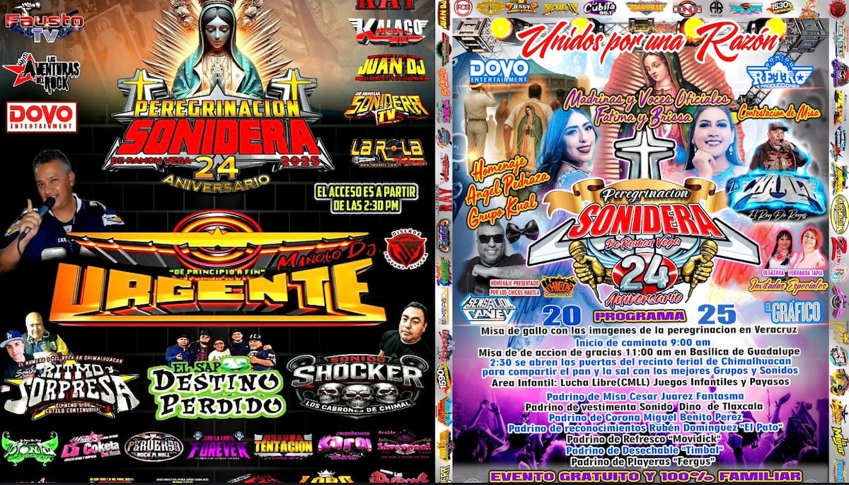 Peregrinación Sonidera 2025: ¿cuándo es fechas; cartel de sonideros para el baile en Chimalhuacán