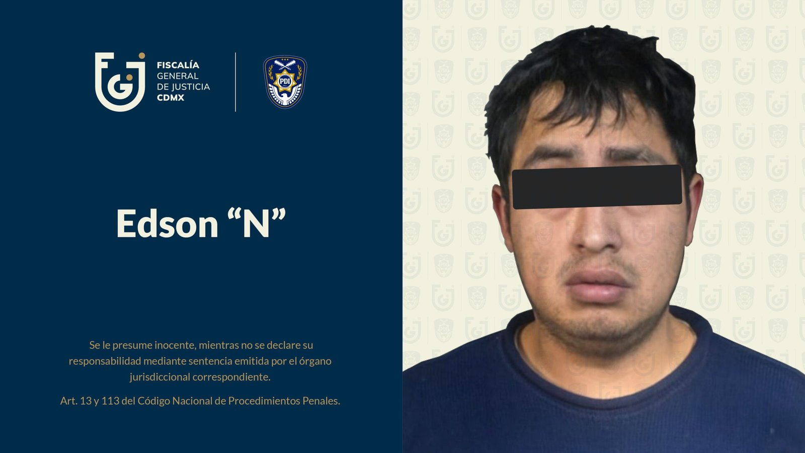 Fiscalía de CDMX aprehende a hombre que atacó a mujer con discapacidad