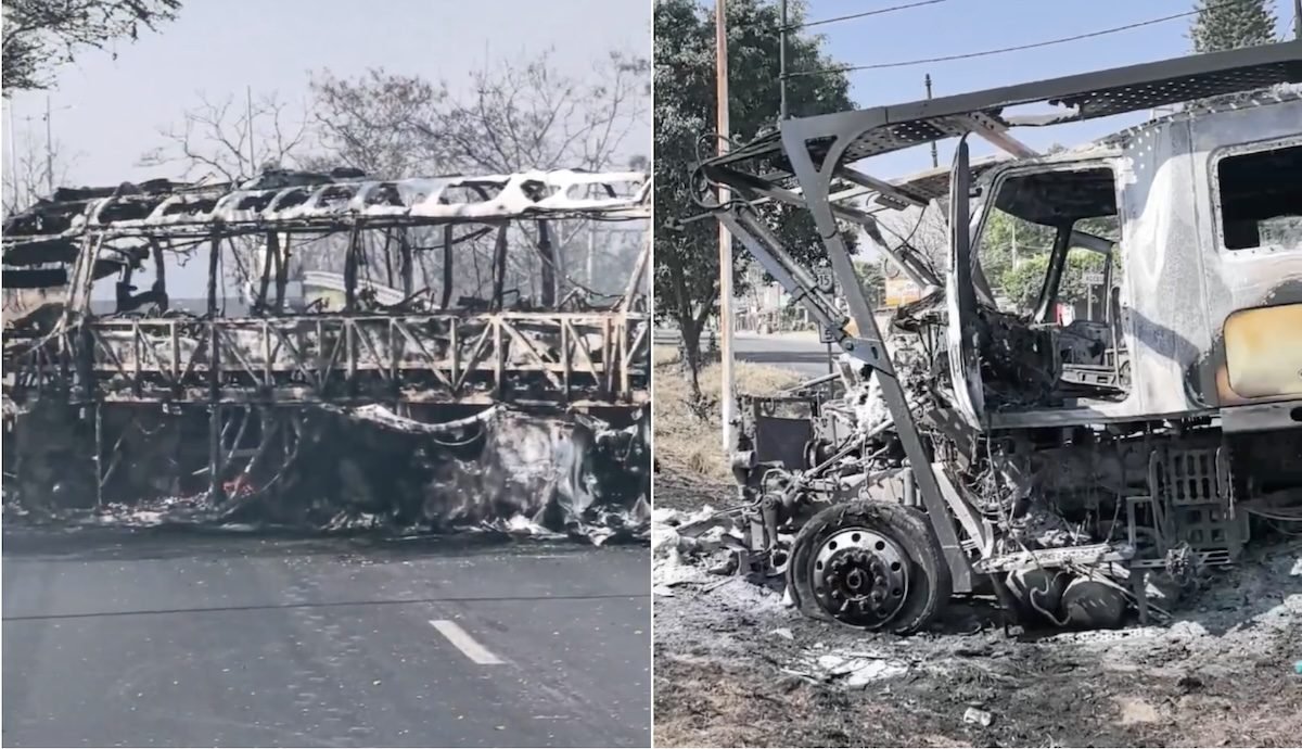Bloqueos y balaceras se desatan en estados de México: Jalisco en código rojo; Michoacán, Guanajuato y Colima, en alerta
