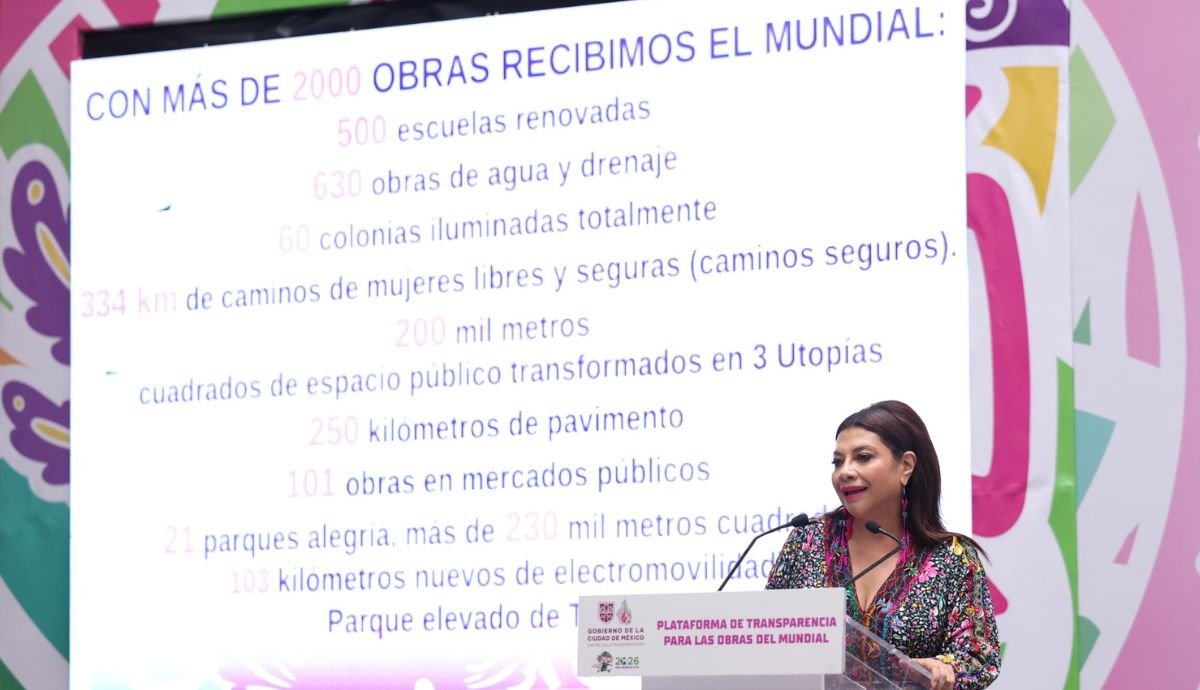 CDMX presenta plataforma sobre obras e inversión por el Mundial 2026