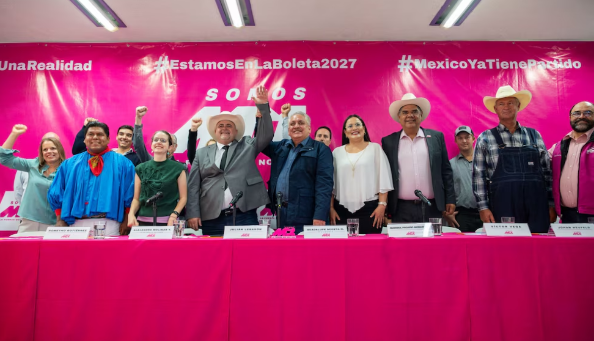 El partido SOMOS presenta nueva imagen ante el INE tras orden del TEPJF de sustituir colores y siglas de ‘Somos México’