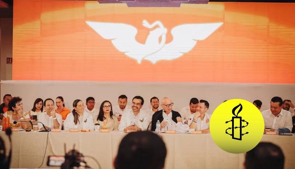 Amnistía Internacional pide a Movimiento Ciudadano retirar imagen usada en propaganda partidista