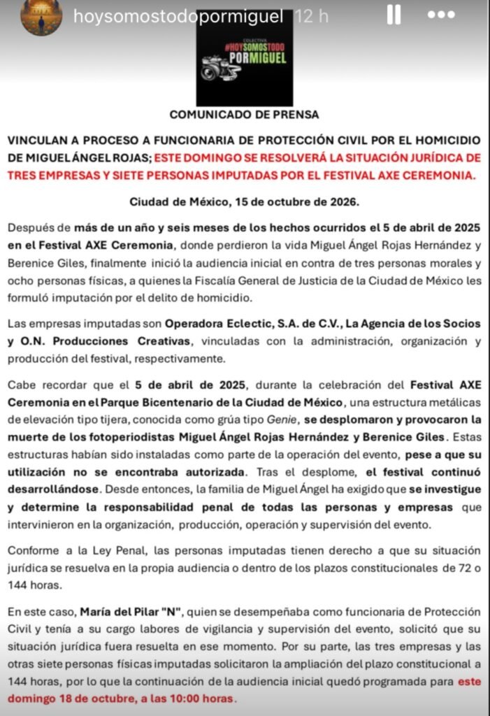 Caso AXE Ceremonia