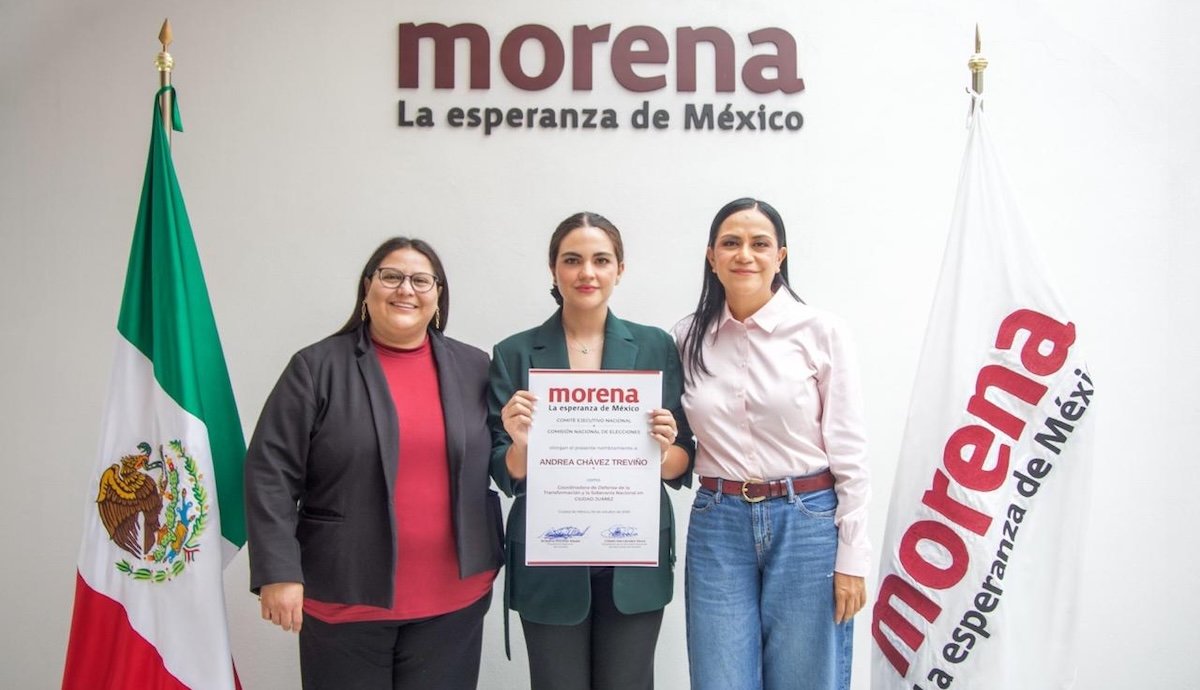 Morena da candidatura a Andrea Chávez para la alcaldía de Ciudad Juárez en las elecciones de 2027