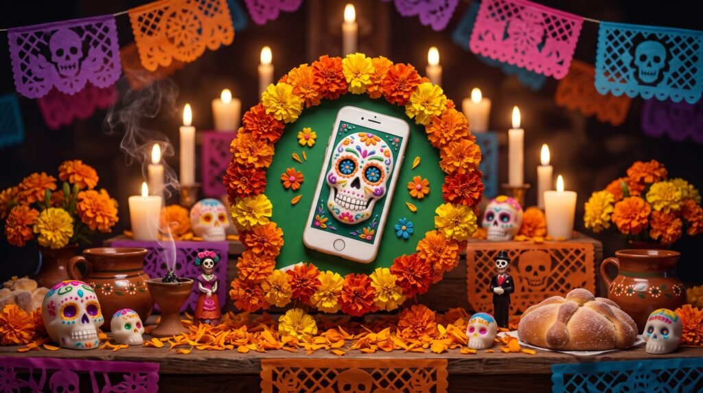 Día de Muertos WhatsApp. 